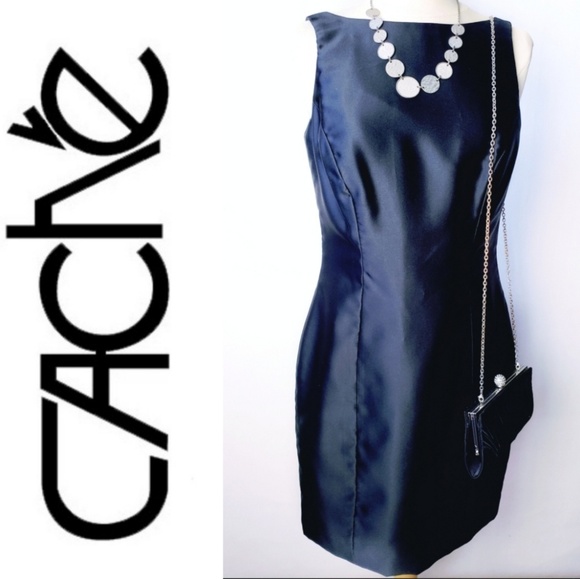 Cache Dresses & Skirts - $5 SALE- Cache Black Sheath Cocktail Dress